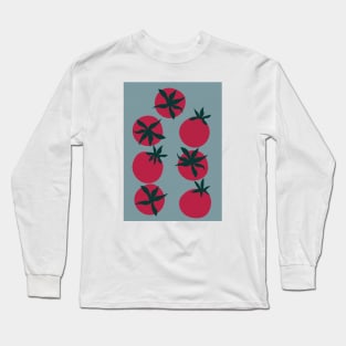 Tomato Kitchen Art, Retro Modern Print 2 Long Sleeve T-Shirt